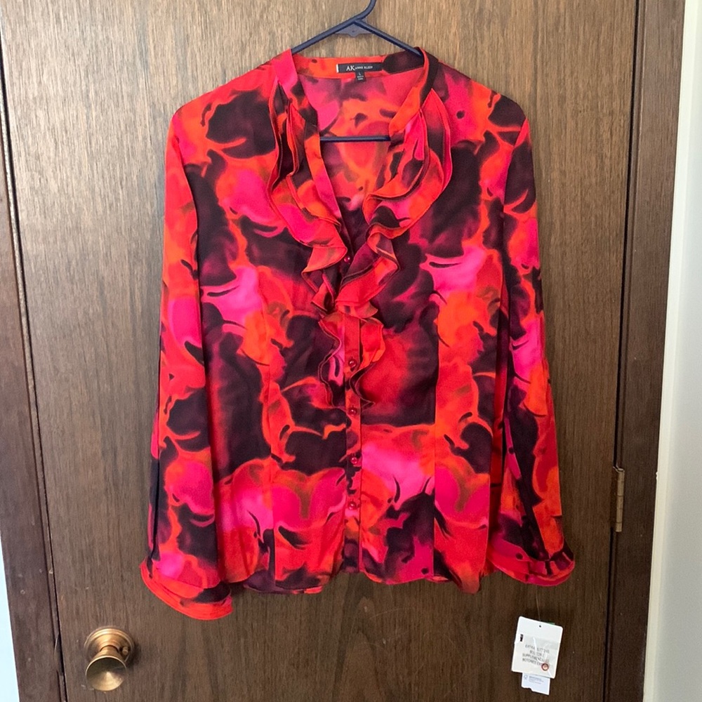 Anne Klein Floral Blouse